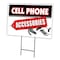Signmission Cell Phone Accessories Yard & Stake outdoor plastic coroplast window, C-1824 Cell Phone Accessories C-1824 Cell Phone Accessories - alternate 1